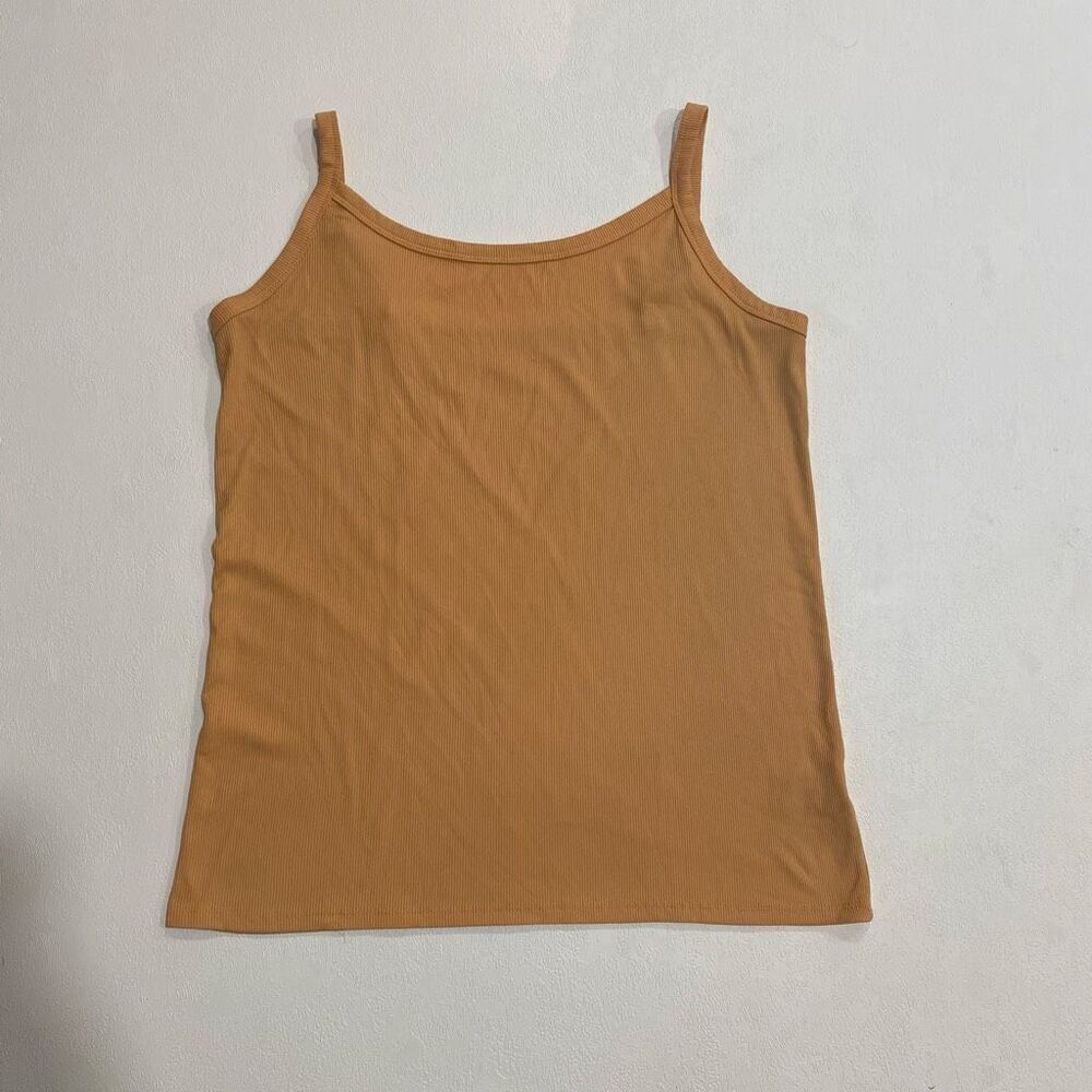 No Boundaries Ribbed Mustard Yellow Cami Tank Top XXL (19)